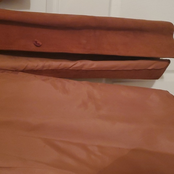 TFC Women's Belted Suede Trench Coat - Picture 11 of 16